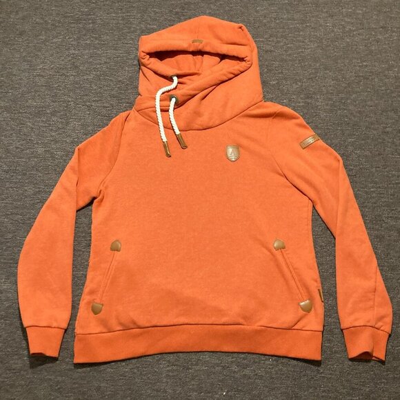 Wanakome Tops - Wanakome Artemis Hoodie Women’s Size XL Pullover Cowl Neck Sanguine Orange READ